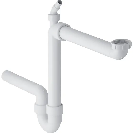 Geberit 50mm vandlås med slangestuds - Alpin-hvid