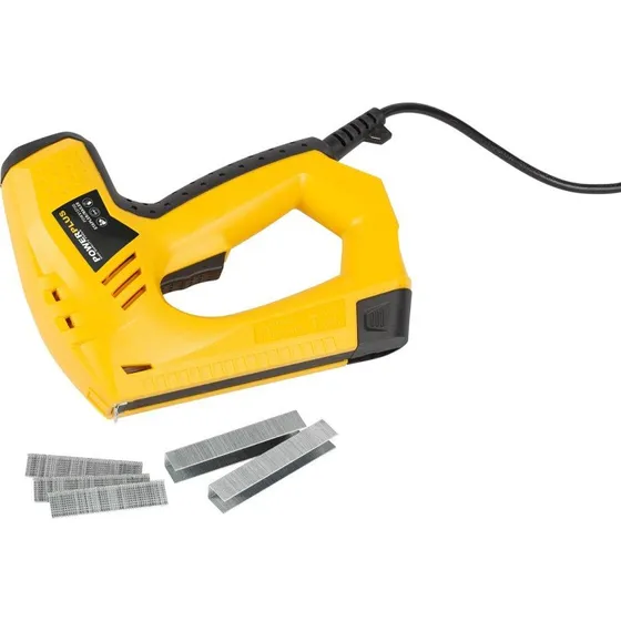 PowerPlus Søm- og klammepistol 230V med 300 dele