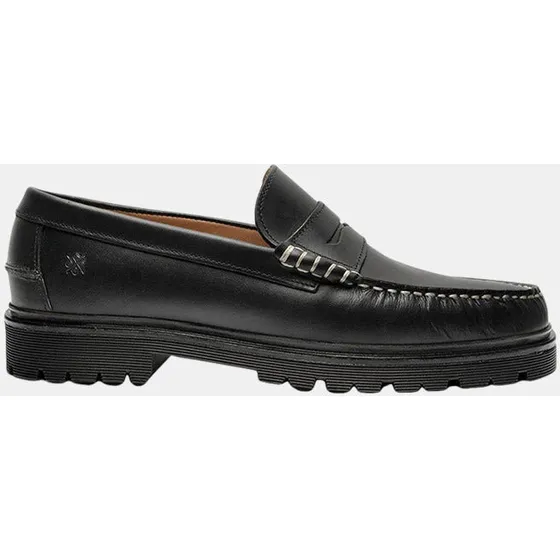 Playboy Austin 5.0 Penny Loafer Sort Læder