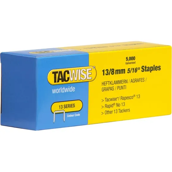 TACWISE klammer 13/8mm - 5000 stk. galvaniserede