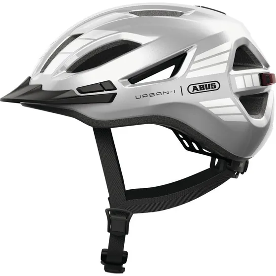 ABUS Urban-I 4.0 cykelhjelm med LED - Signal Silver - Small