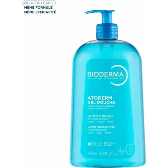 Bioderma Atoderm Shower Gel til normal og tør hud, 1 liter