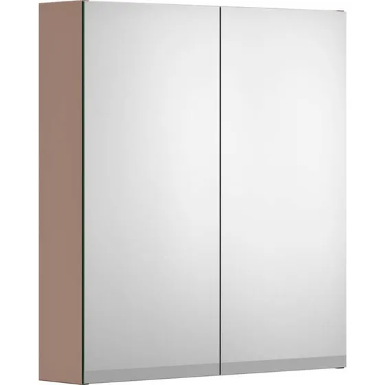 Gustavsberg Artic spejlskab med lys, 59,4x66,2 cm, rosa