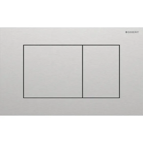 Geberit Sigma 40 Square betjeningsplade, børstet rustfrit stål