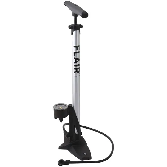 Flair fodpumpe med manometer til bil og cykel - 11 bar