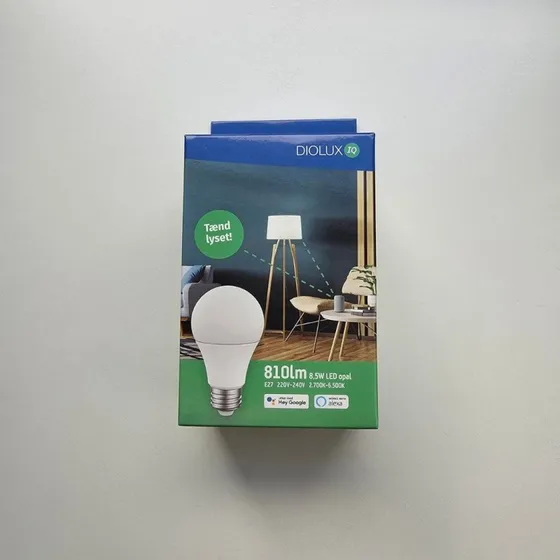 DIOLUX IQ Smart LED-pære E27 8,5W 810lm RGB 2700-6500K