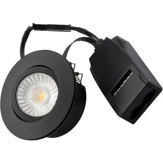 Diospot '30' V.2 Downlight LED 6W 2700K Sort IP44
