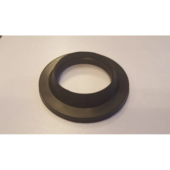 Gummipakning med konisk hals 1 1/4" til bundventil, sort