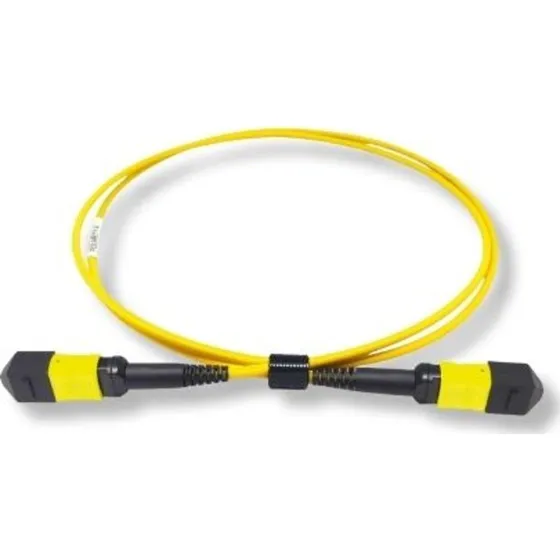 Fiberkabel 12, LSZH, 100 meter, gul