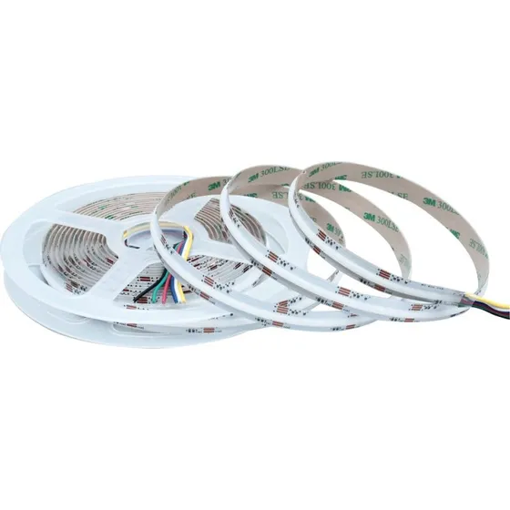 10m RGB+CCT COB LED strip - 21W/m, 24V, 1000lm/m, RA91