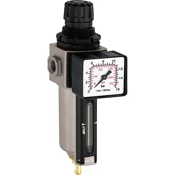 Flair vandudskiller med reduktionsventil og manometer, 1/4'' (6 bar)