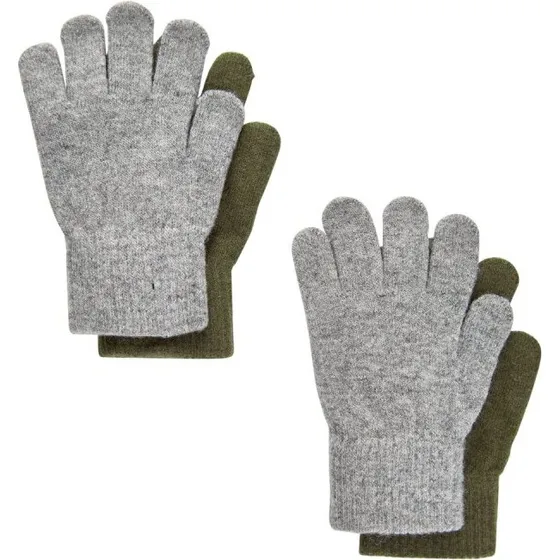 CeLaVi Magic Handsker 2-pak – military olive uld/nylon