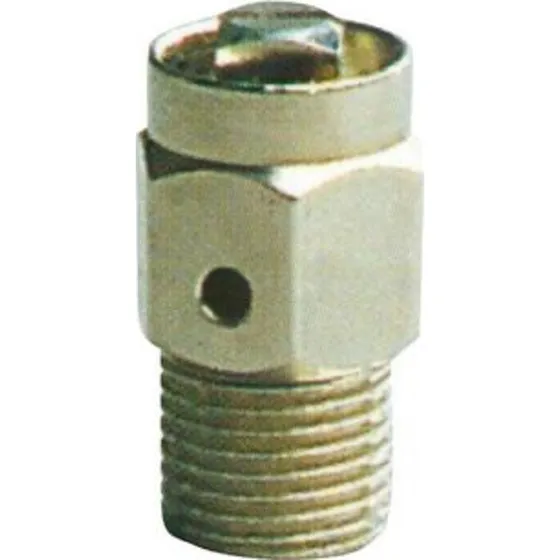 Luftskrue 1/8" til radiator, forkromet med nøgle