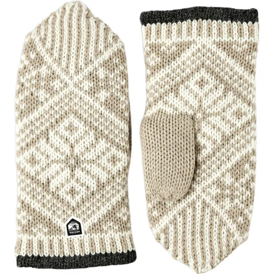 Hestra Nordic Wool Mitt Beige/Offwhite