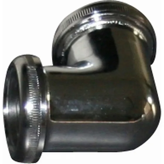 Primeo Afløbsvinkel 32 x 32 mm med omløber og pakning, forkromet