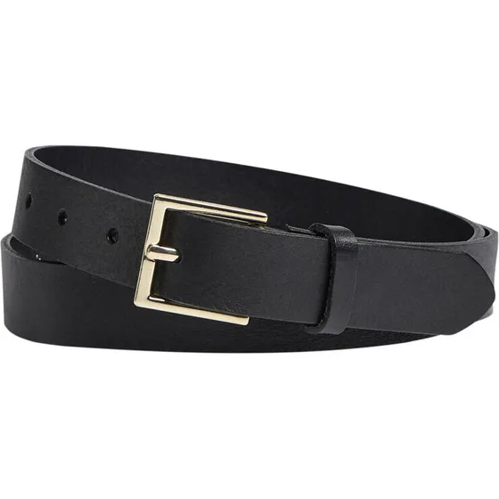 Markberg Emira læderbælte 2,5 cm – Sort/Guld 95 cm