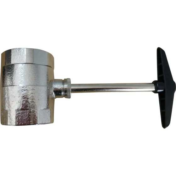 Intra kugleventil, 1 1/2", forkromet messing