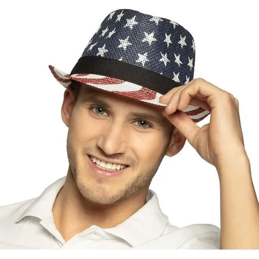 Hut USA Fedora - Stars & Stripes