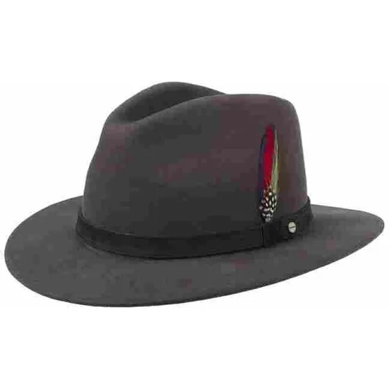 Stetson Traveller Uldhat (Asahi Guard) – Unisex, 7 cm skygge