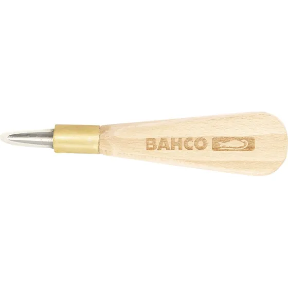 Bahco kniv til membrandåser med skarp spids og træhåndtag