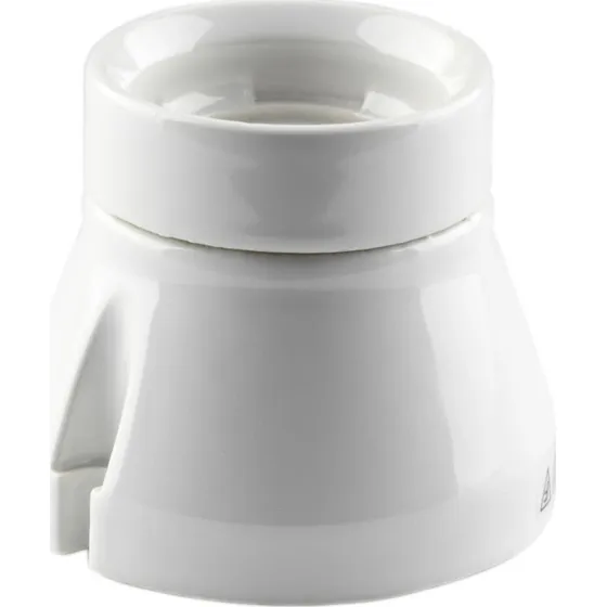 Ifö Electric loftfatning i porcelæn, Ø6,5 cm, hvid