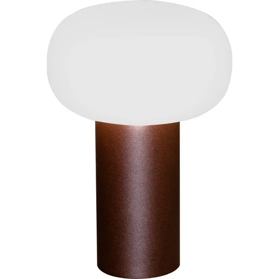 Konstsmide Antibes genopladelig bordlampe, rust