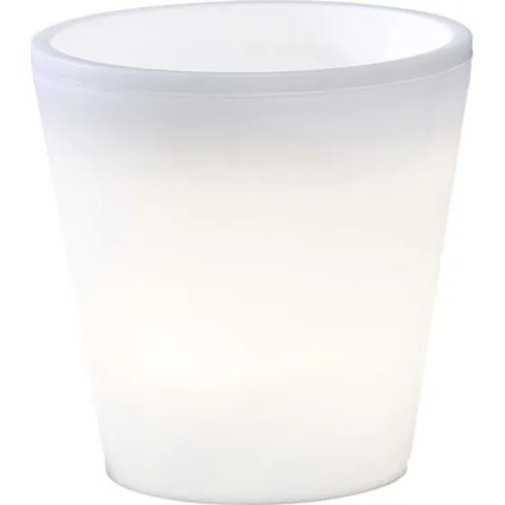 Konstsmide Assisi plantepotte med LED-lys, 28 cm