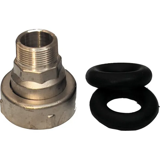 Isiflo murgennemføring 32 mm x 1'' nippel med 2'' omløber