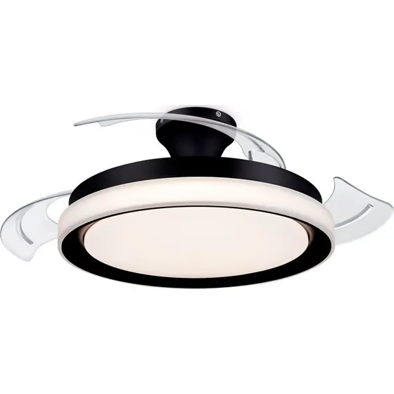 Philips Bliss DC Loftventilator med LED-lys, Sort