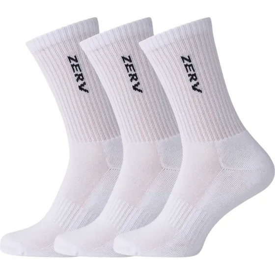 ZERV Performance Socks Long 3-pack White