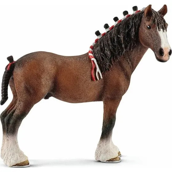 Schleich 040018 Clydesdale Vallak Hest - Farm World