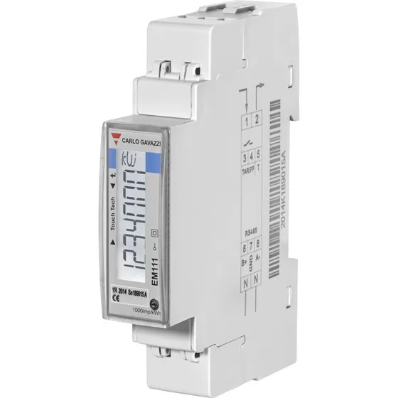 ELMÅLER 1-faset 45A Modbus MID-godkendt