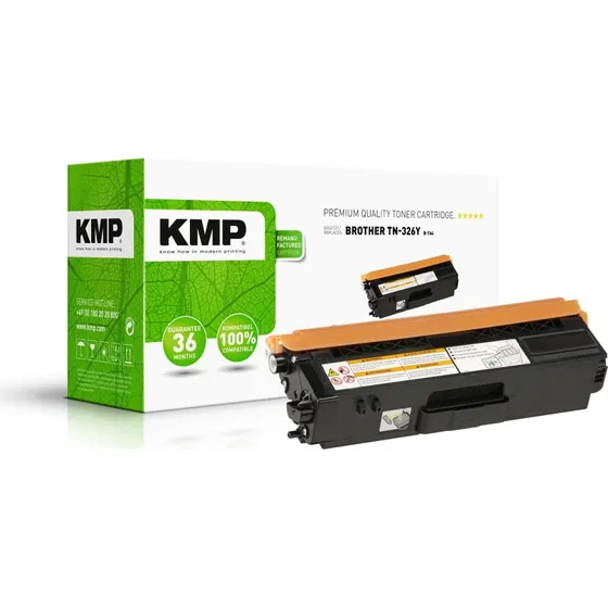 KMP B-T64 Gul Toner til Brother - Høj kapacitet (3500 sider)
