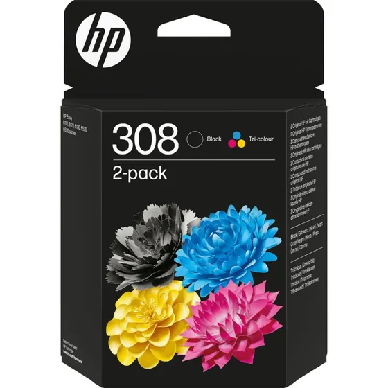 HP 308 Original Blækpatron Combo - 2-pak (Sort & Tri-color)