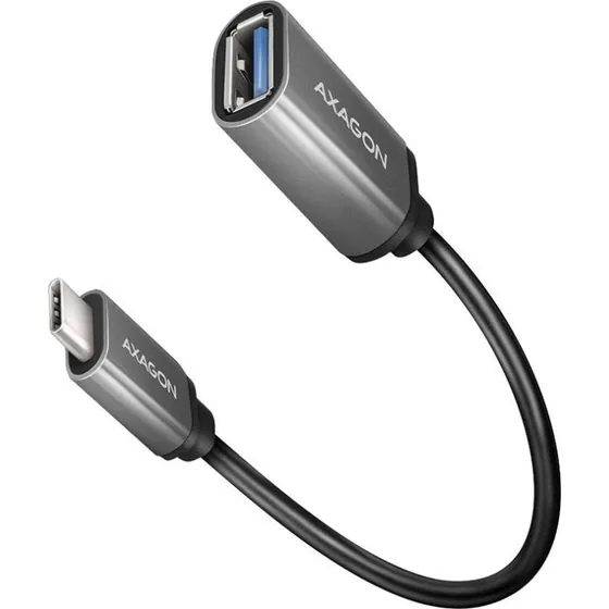 AXAGON USB-C til USB-A adapterkabel 20 cm sort
