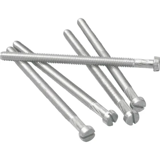 Skrue med cylinderhoved 4x50mm - M4 DIN 84 kromatiseret