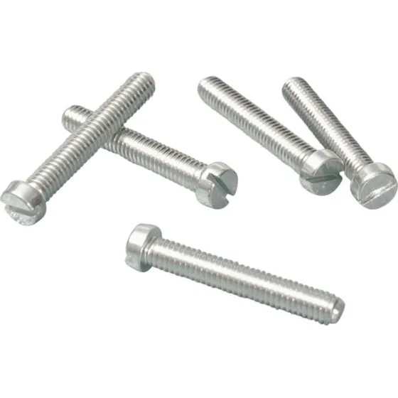 Skrue med cylinderhoved 4x25mm - M4 DIN 84 kromatiseret