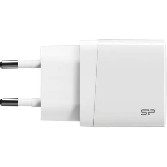 Silicon Power 18W vægoplader med USB-C til Lightning-kabel, hvid