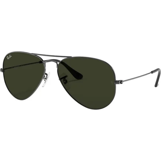 Ray-Ban Aviator RB3025 Large Metal – Guld med grønne glas