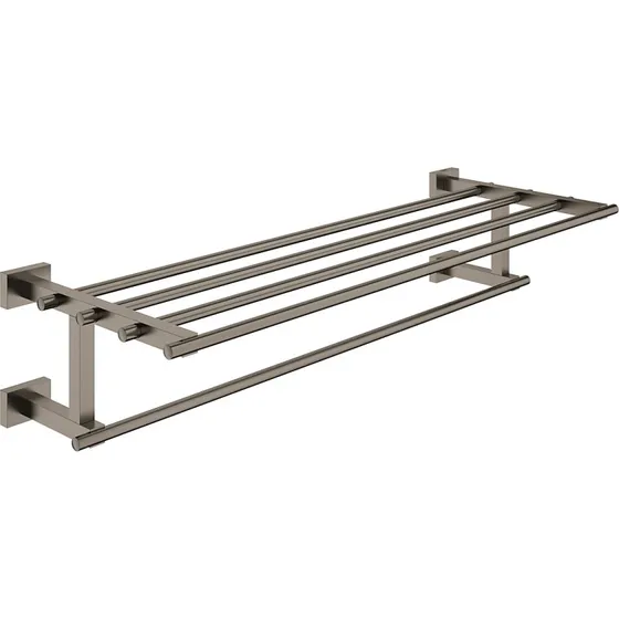 GROHE Essentials Cube håndklædehylde med stang, 600x210mm, Grafit