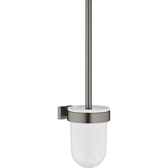 GROHE Essentials Cube toiletbørste og holder - Børstet hard graphite