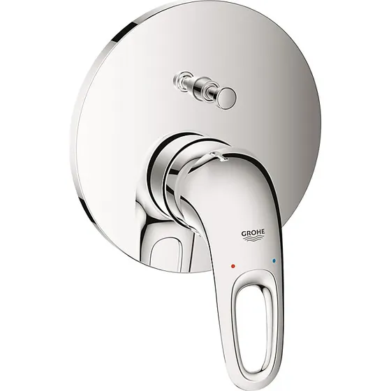 GROHE Eurostyle etgrebsbatteri til kar/brus, forkromet ø158mm
