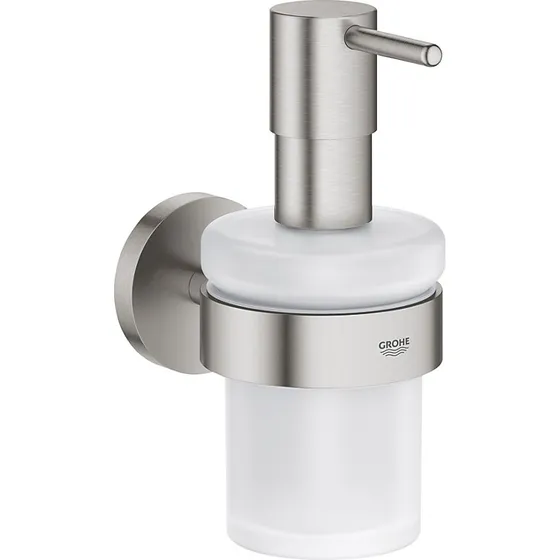 Grohe Essentials Sæbedispenser med holder, Supersteel