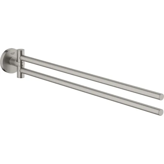 GROHE Essentials Håndklædeholder, 2 armet, 439 mm, Supersteel