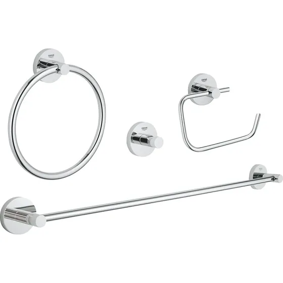 GROHE Essentials 4-i-1 tilbehørssæt i krom