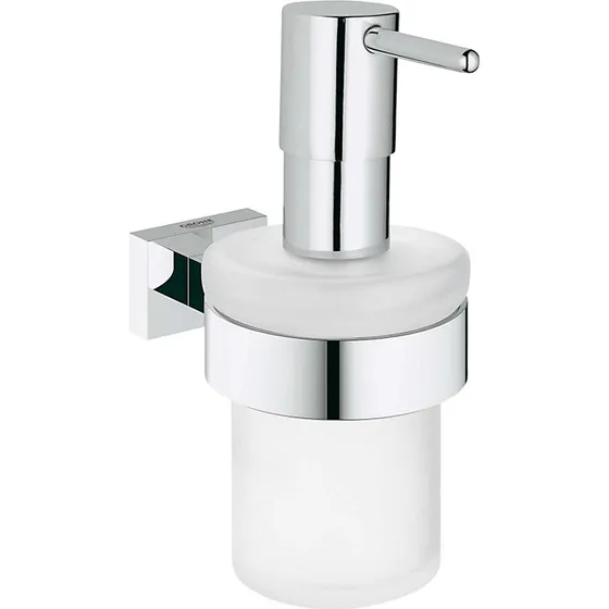 GROHE Essentials Cube sæbedispenser med holder - Krom