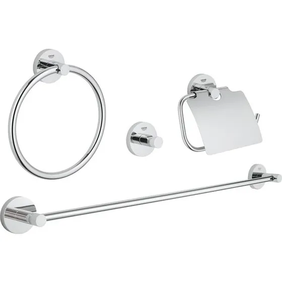GROHE Essentials 4-i-1 tilbehørssæt i krom