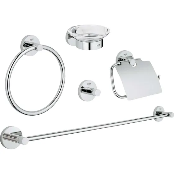 GROHE Essentials 5-i-1 tilbehørssæt i krom