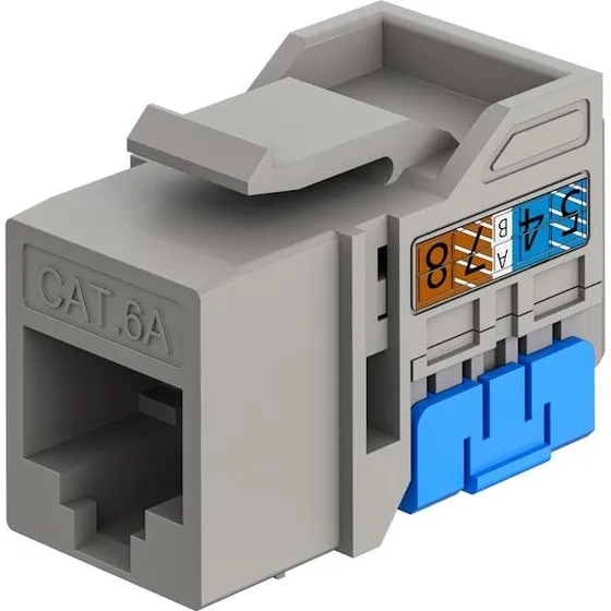 Goobay Keystone RJ45 Modul CAT 6A UTP Grå
