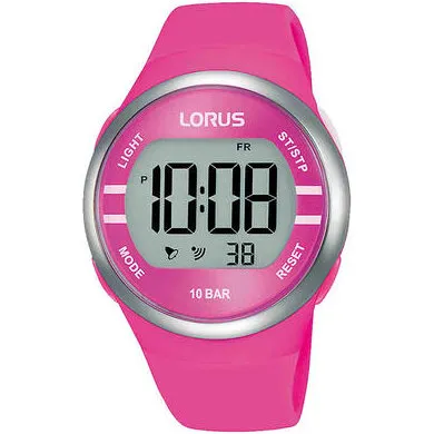Lorus R2343NX9 dameur – pink/sølv kronograf 37 mm
